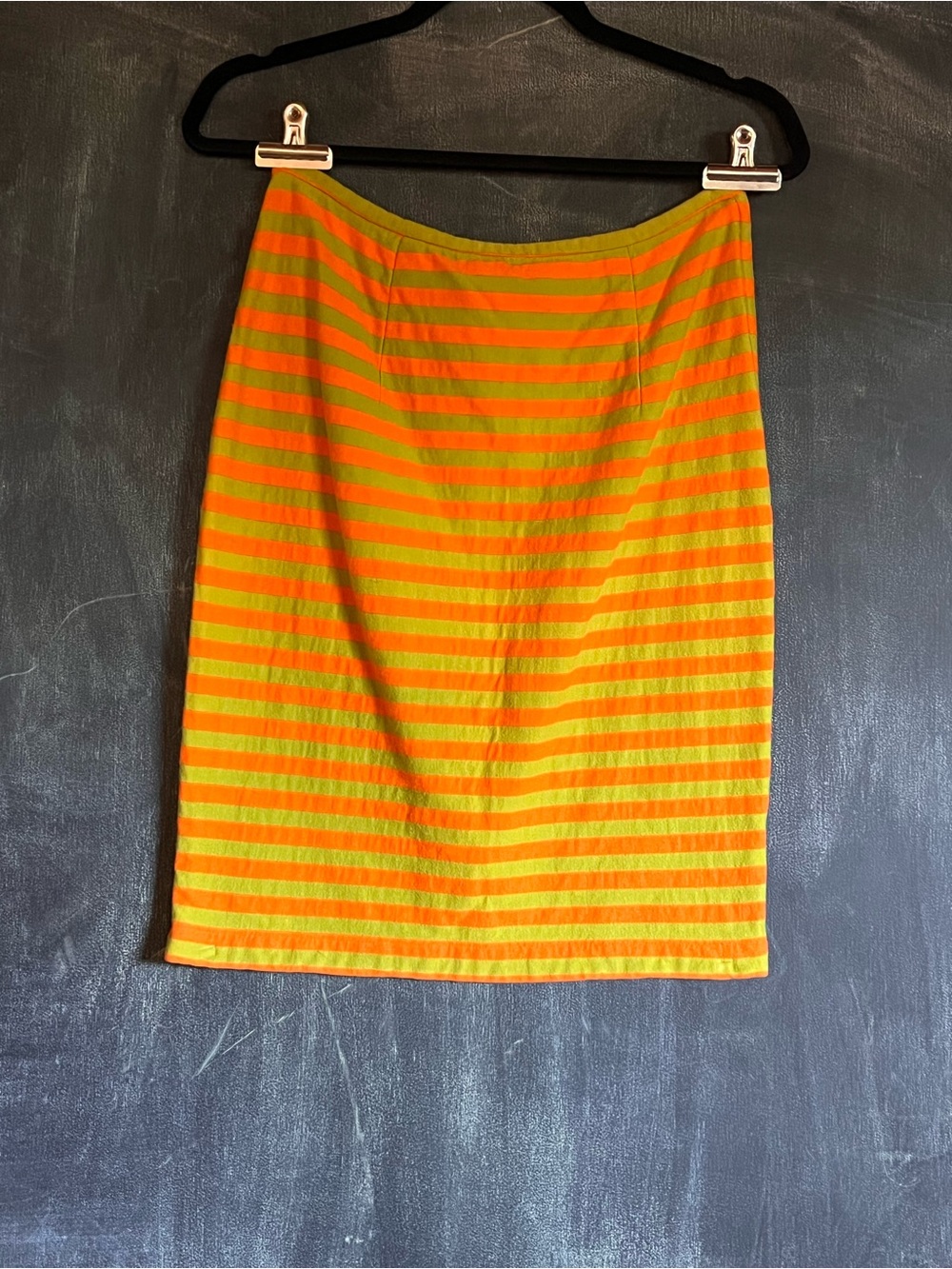 Campri Neon Orange and Lime Striped skirt